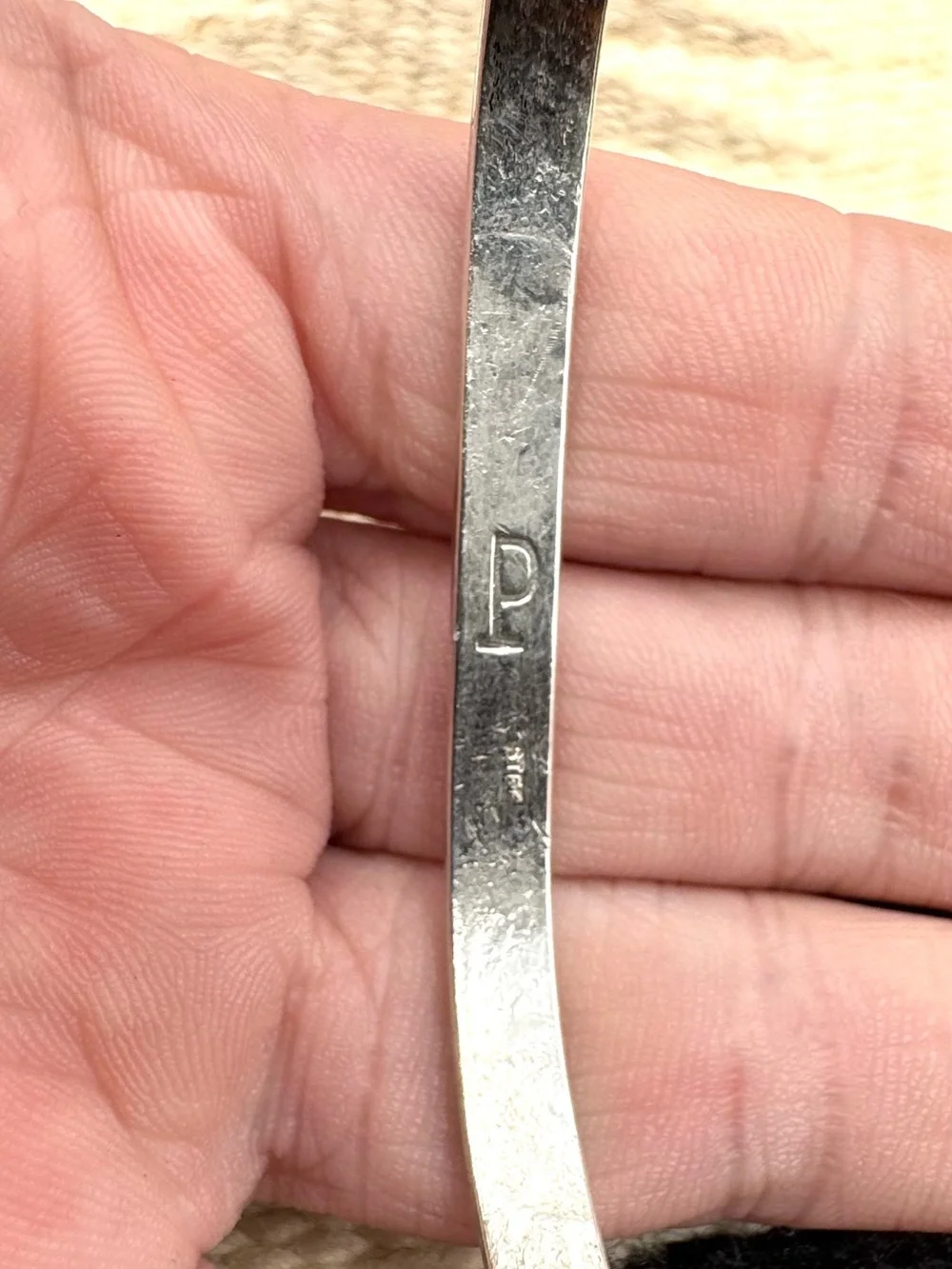 70's Prince Trading Co Navajo Native American Sterling Silver Cuff Bracelet
